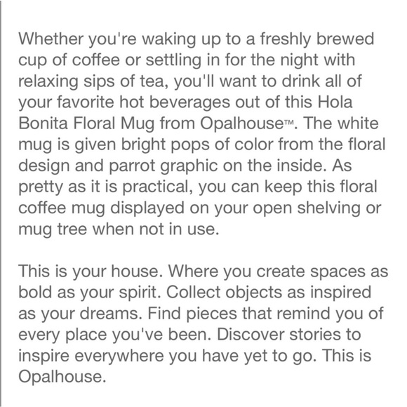 Opalhouse Hola Bonita Floral Mug - Picture 8 of 9